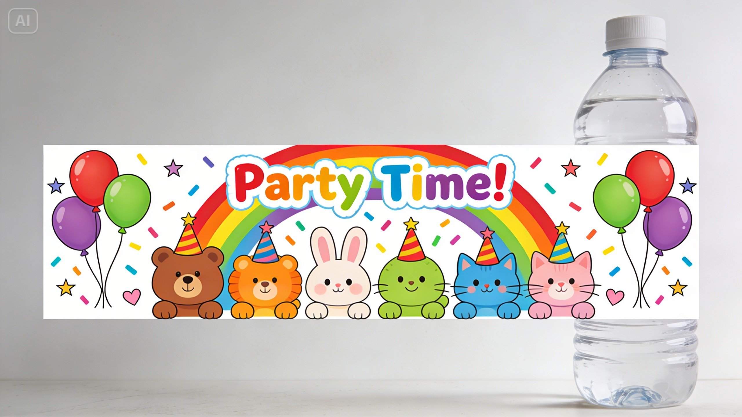Kids party bottles