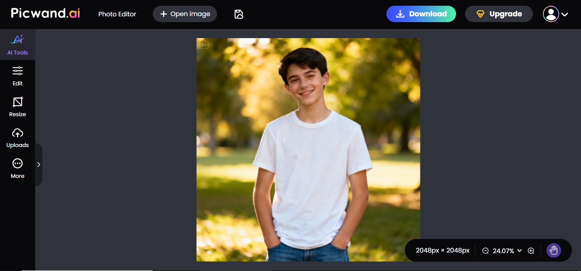 写真をアップロード