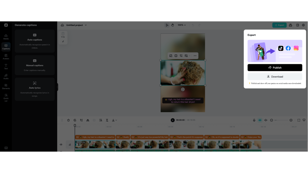 Export your video