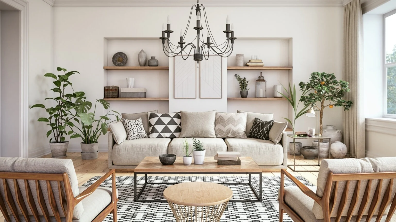 Scandinavian-style living room