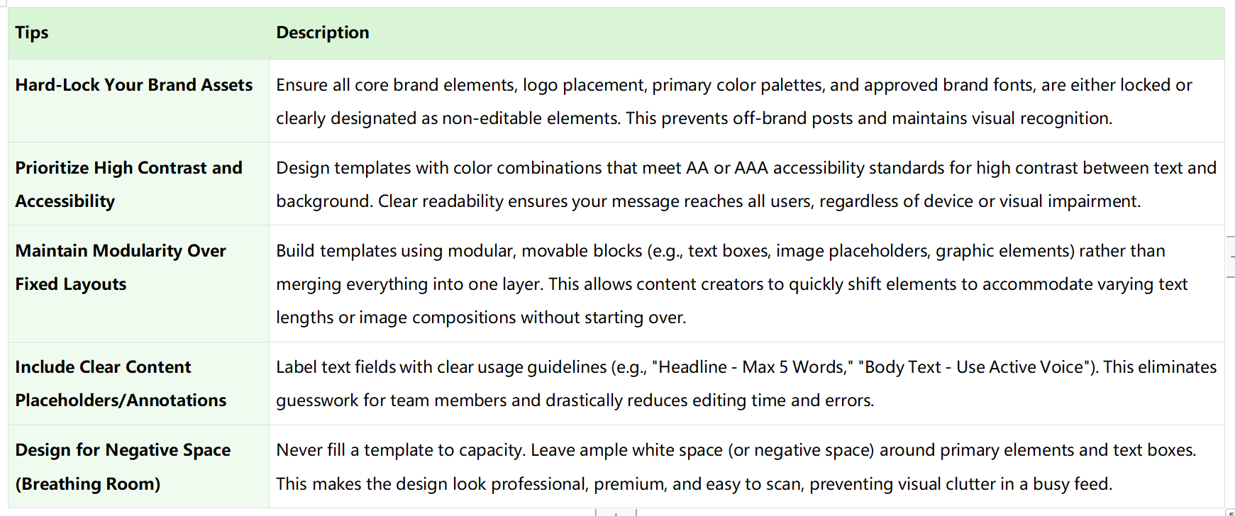 social media template