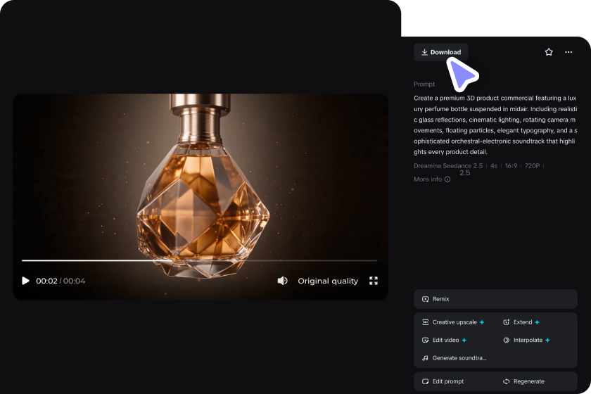 Refine, export, and share your 3D video