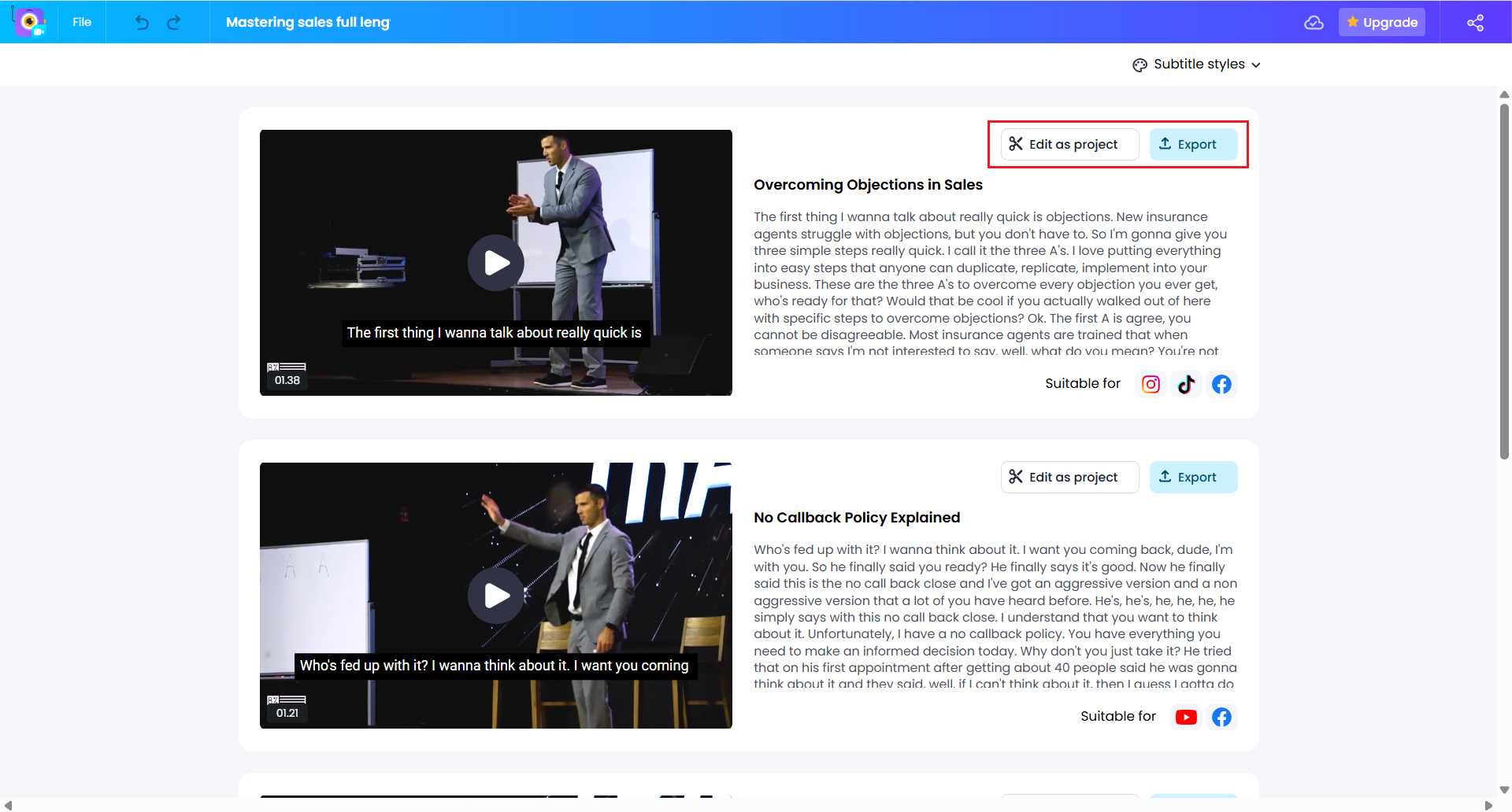 Éditez avec des outils optimisés par l'IA