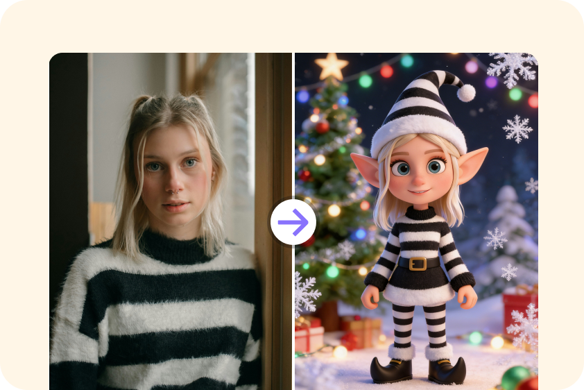 Transform profiles with holiday avatars