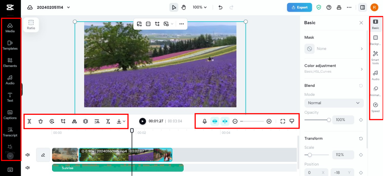 Edit the video
