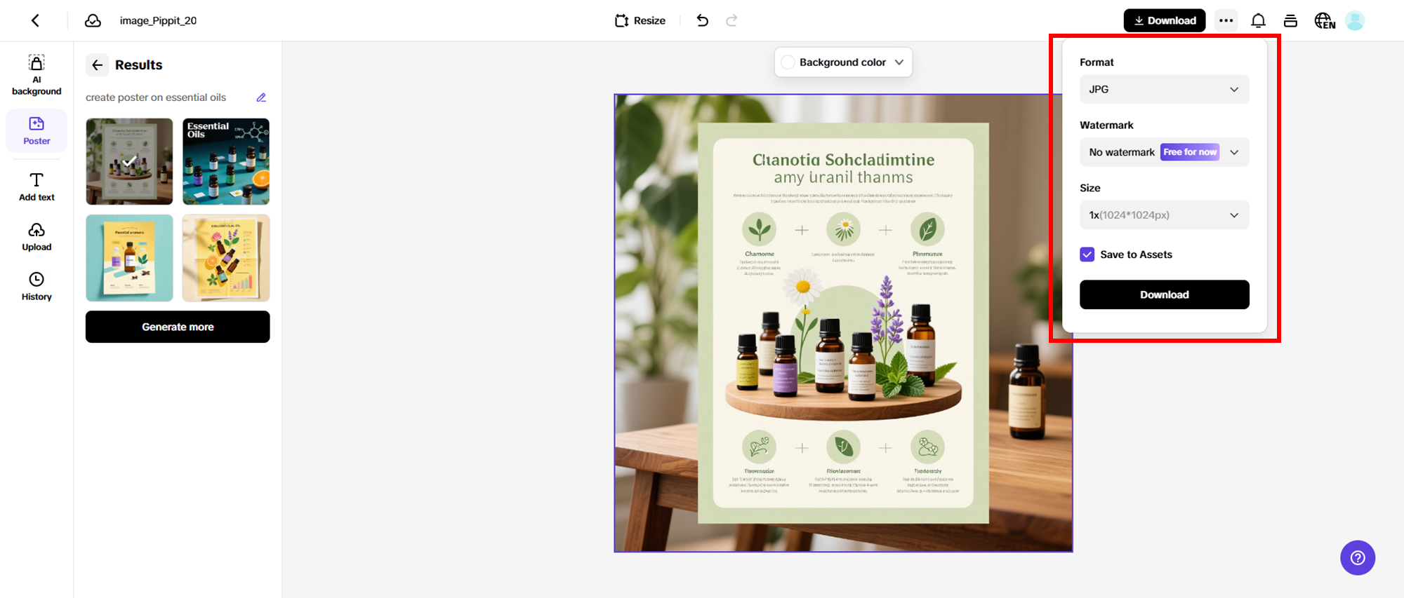 Finalize and export your draft
