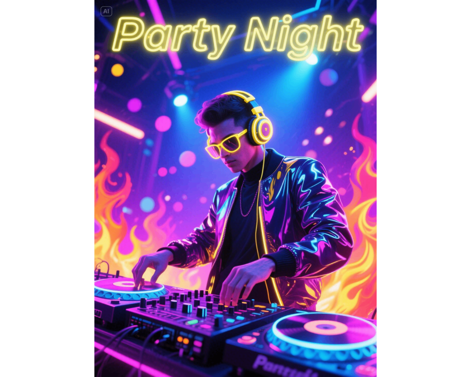 Bold neon glow design