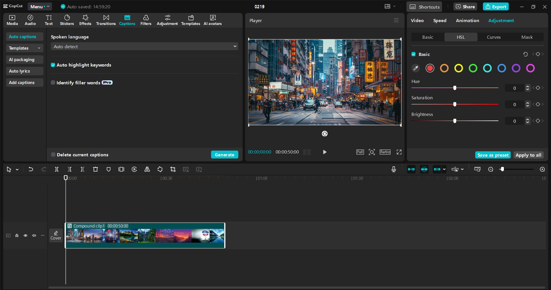 Інтерфейс настільного відеоредактора CapCut - зручний спосіб створення захоплюючих відео