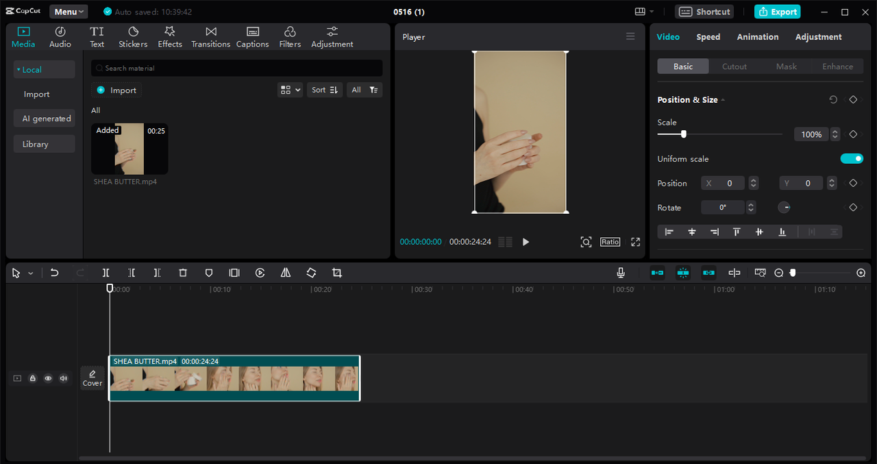 carousel video, CapCut PC
