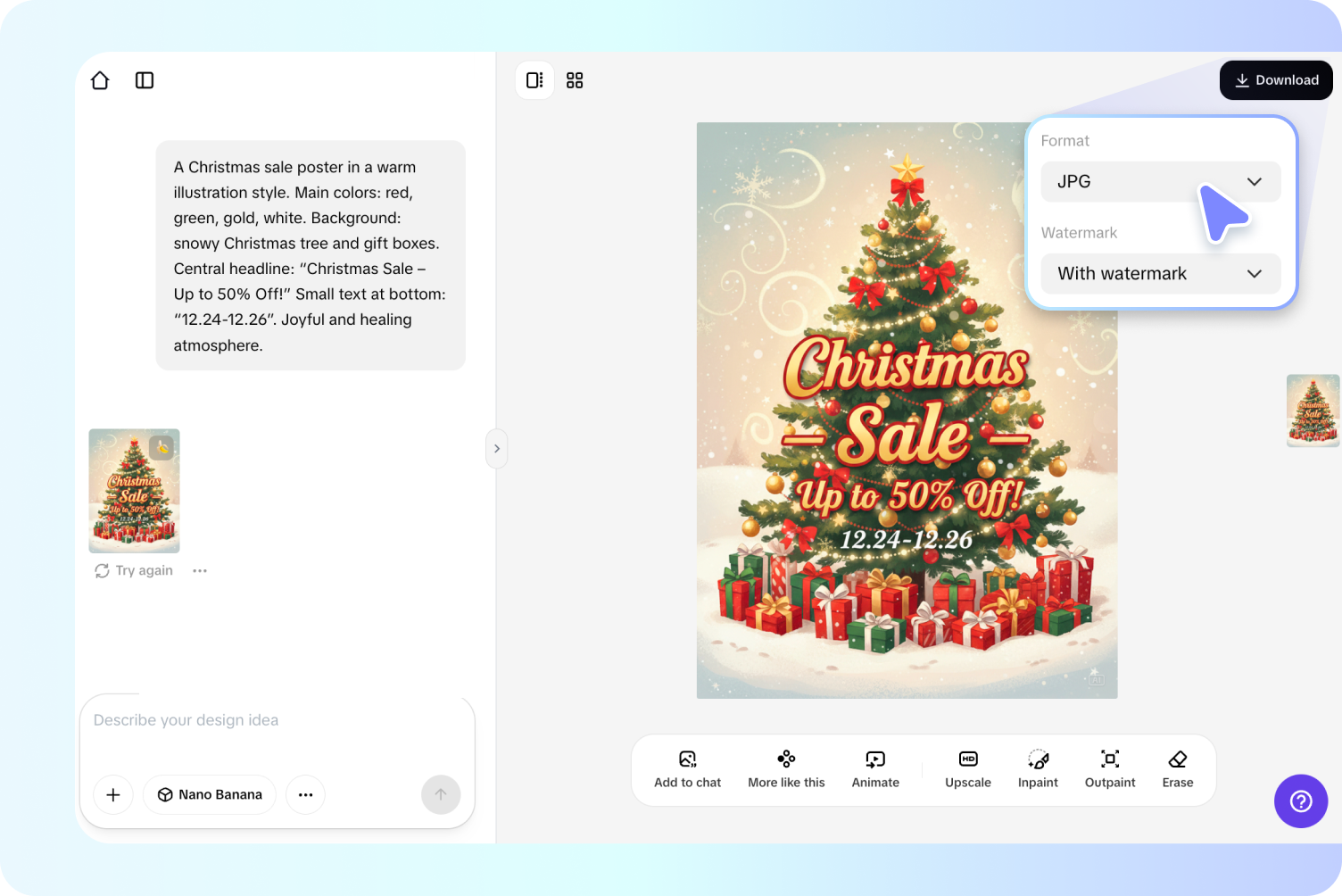 Step 3: Edit and download 
