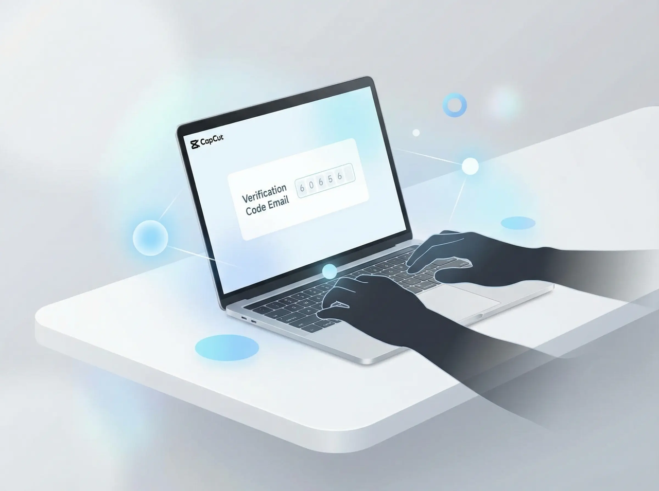 Verifizierungscode-E-Mail für die Anmeldung CapCut