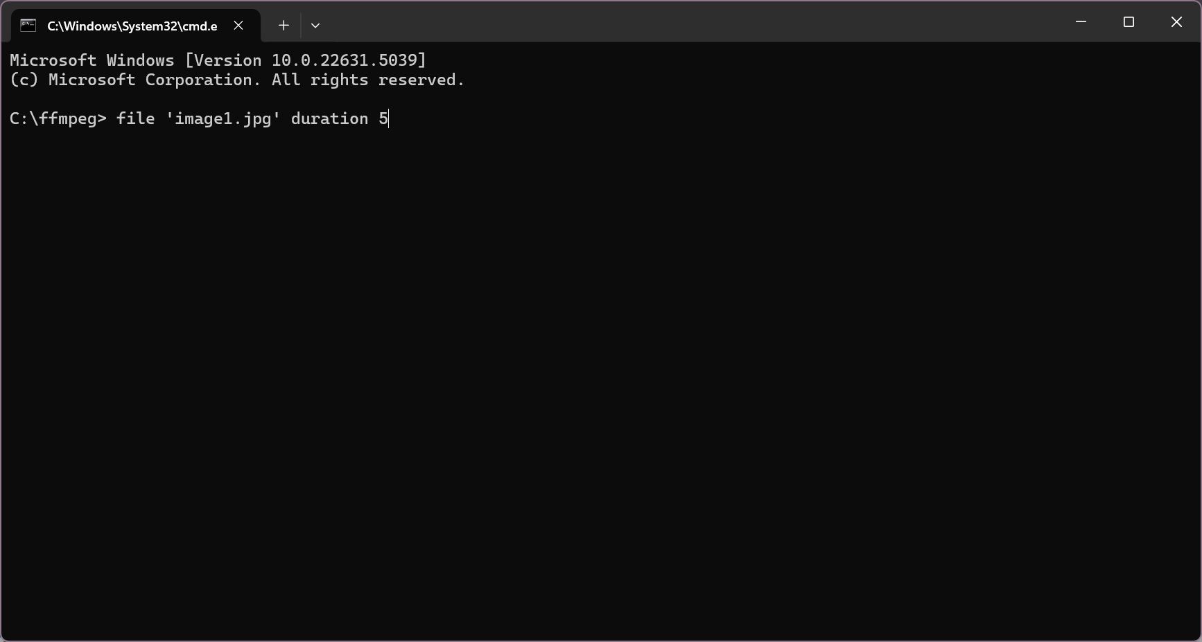 Create a file and add images