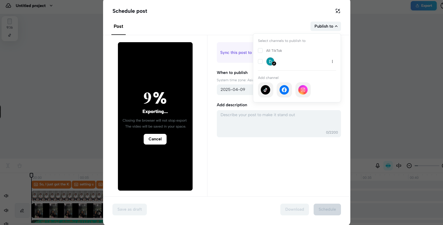 Pag-publish sa maraming platform