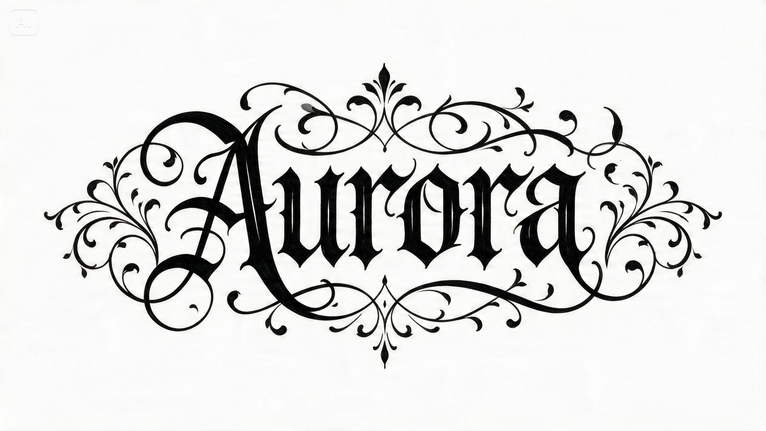 Prompt for a single-name ambigram design