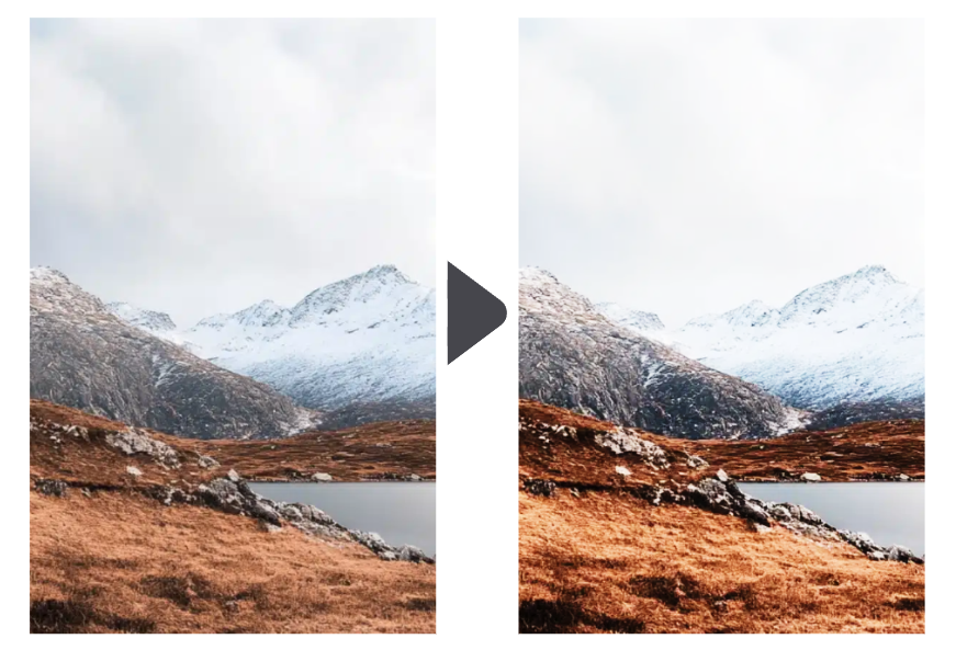 Contrast in landscape photography