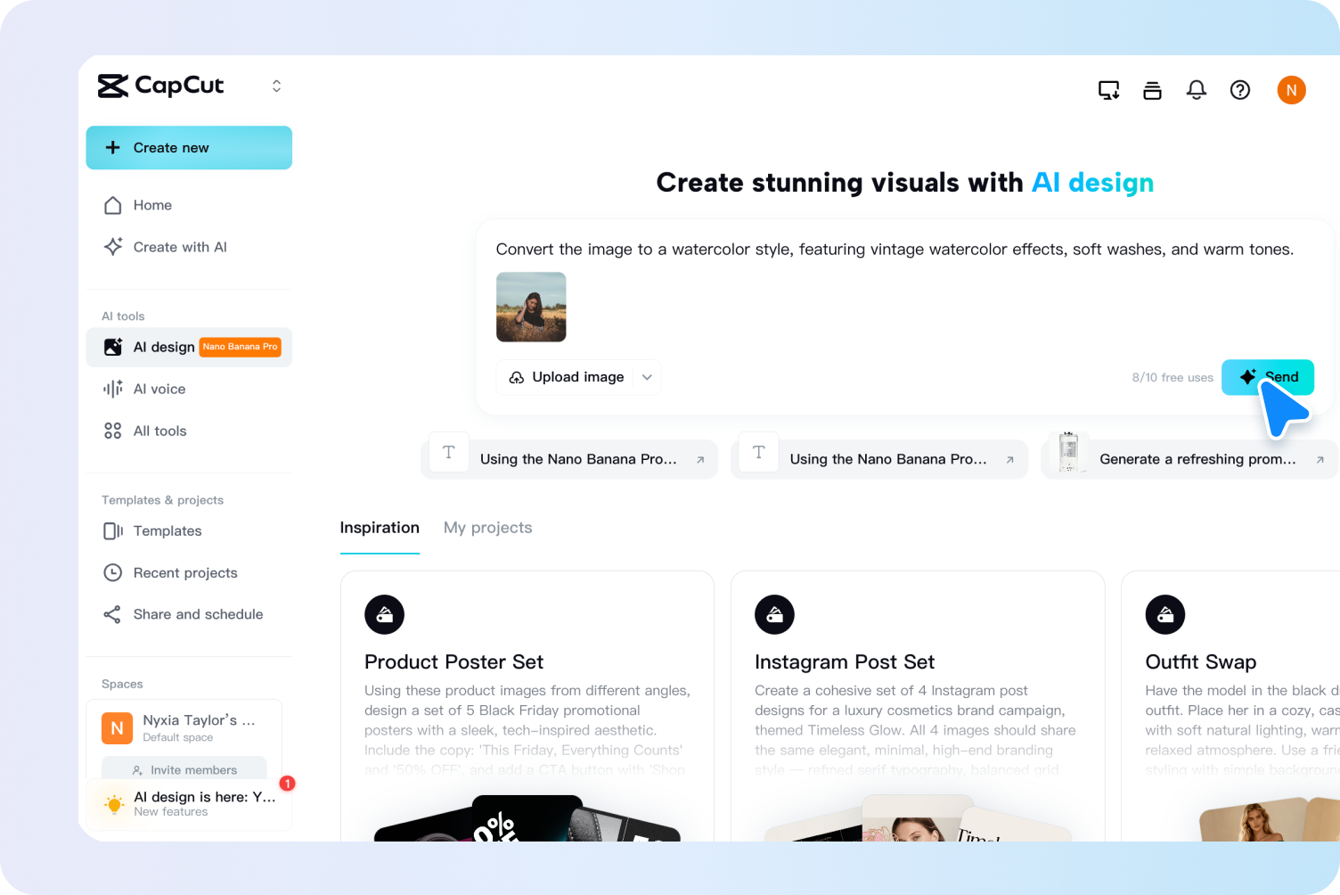 Upload a reference image