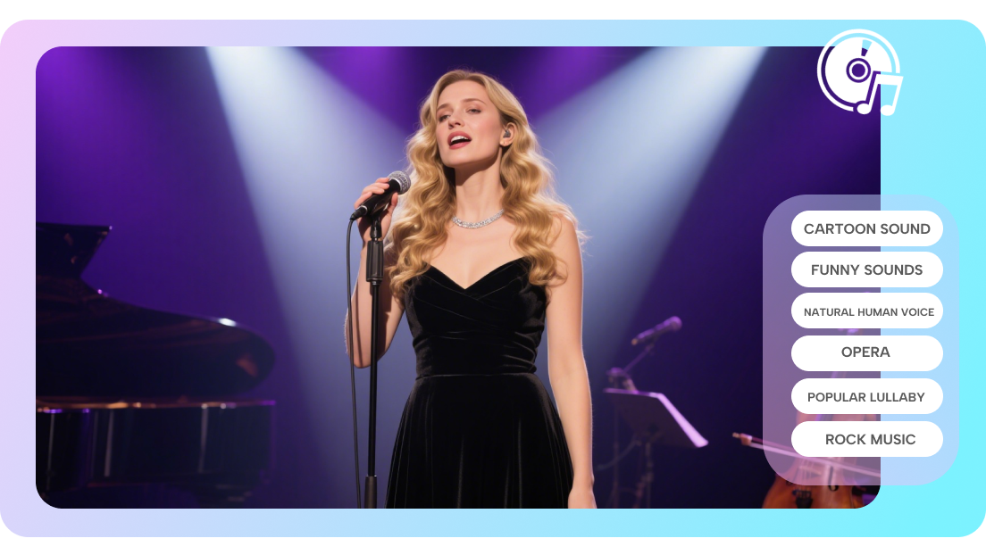 Personalize content with unique singing voices