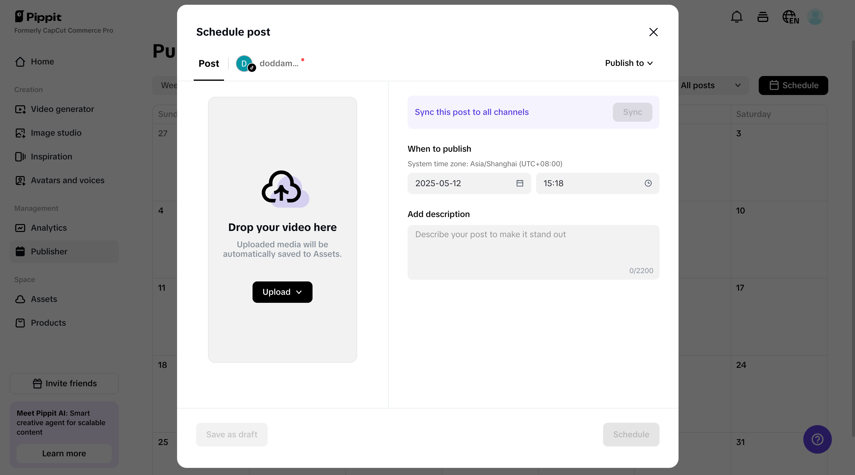 Smart resizing and publishing