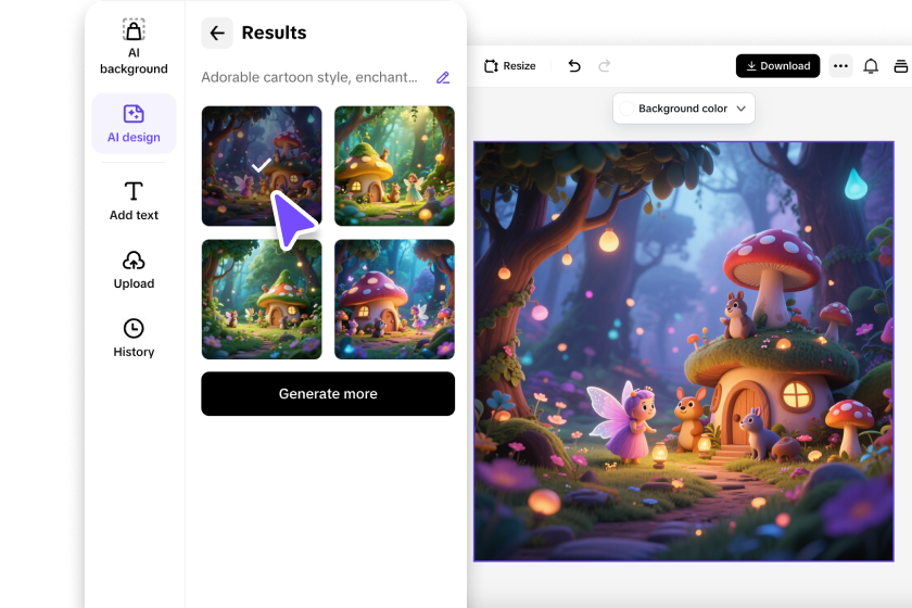 Generate fairy tale images