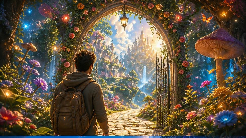 wonderland video template original 16:9 visual