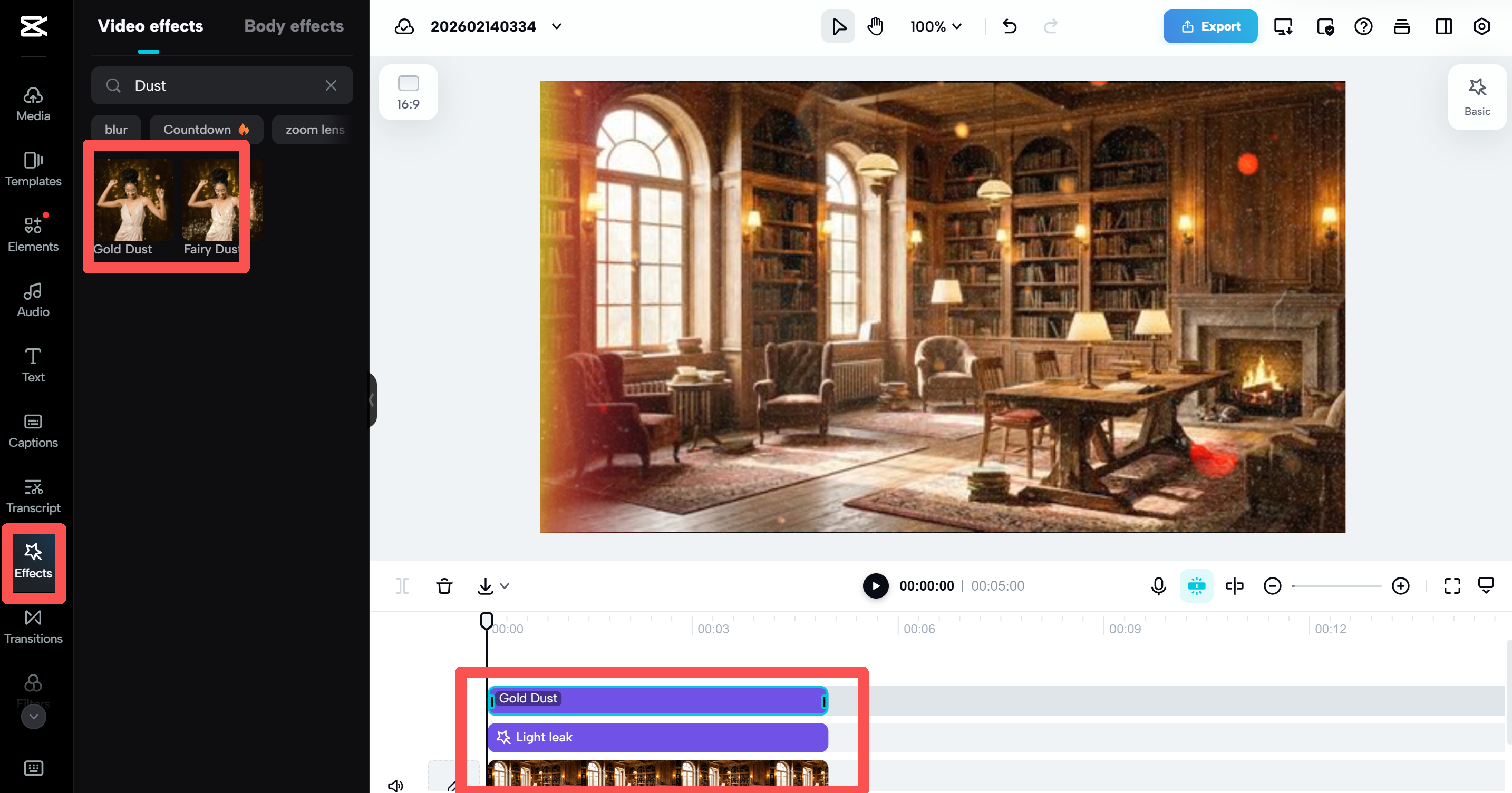 Apply effects to add depth