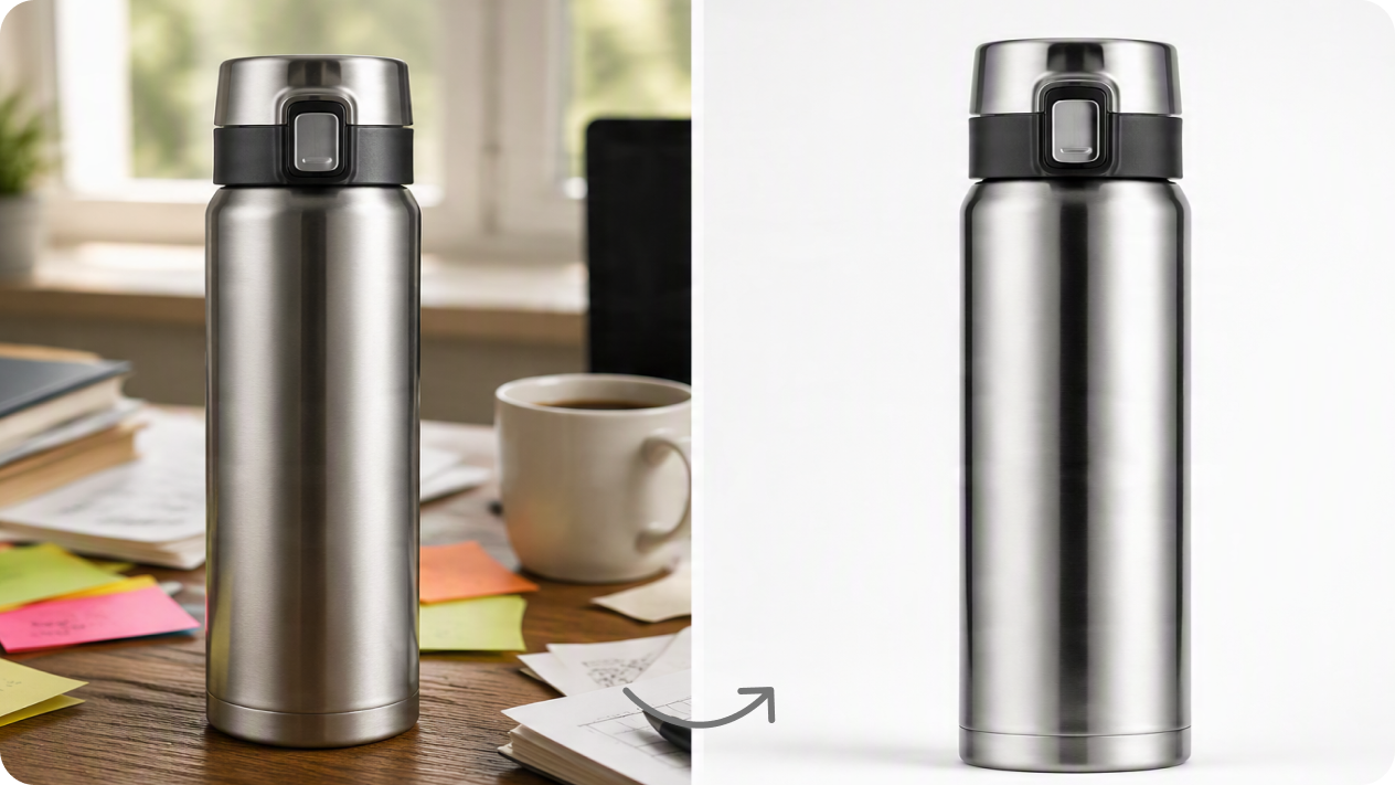 Turn a product photo into a studio shot with image-to-image