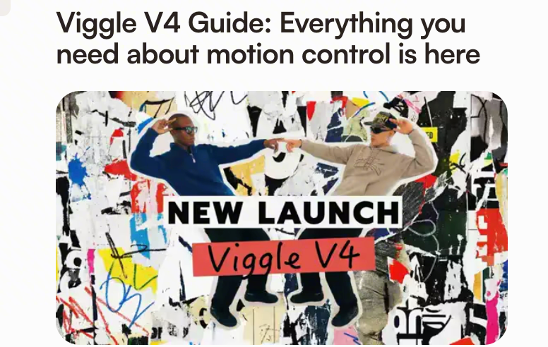 3. Viggle V4: en iyi fotoğraf-dans iş akışı ve ayak kontrolü
