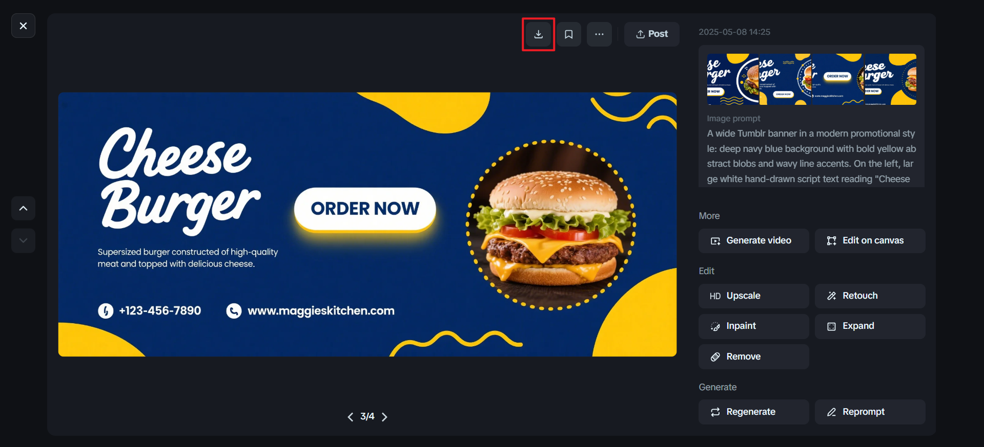 Dreamina：橫幅Tumblr生成