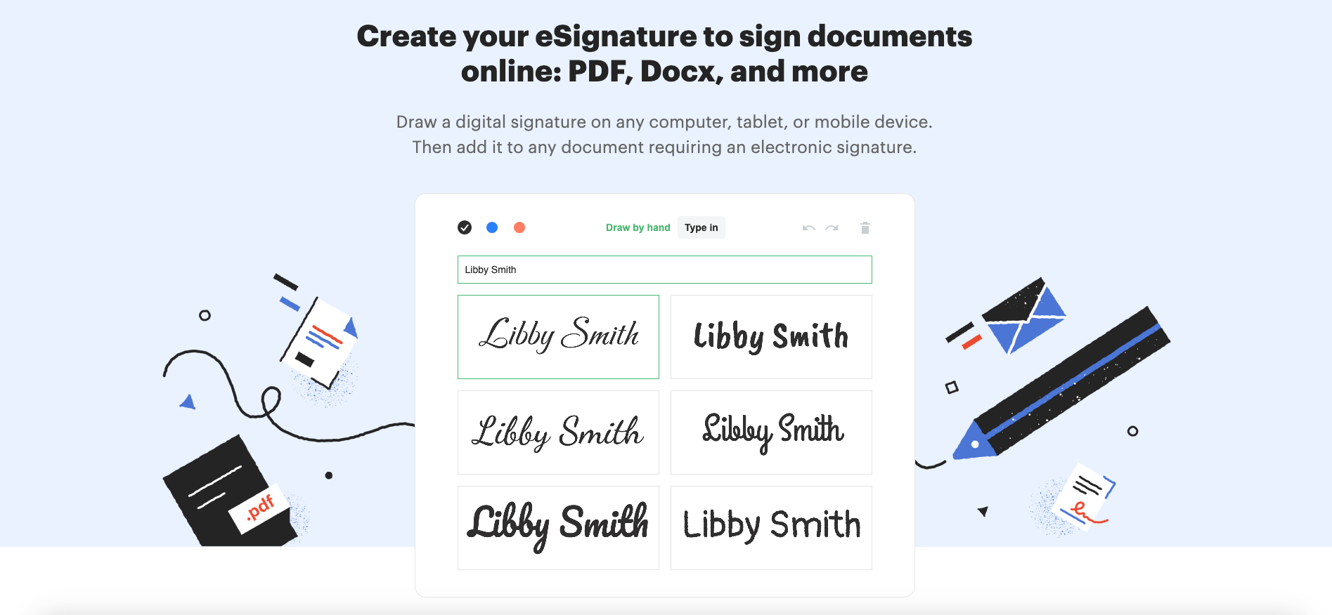 How do you do a digital signature