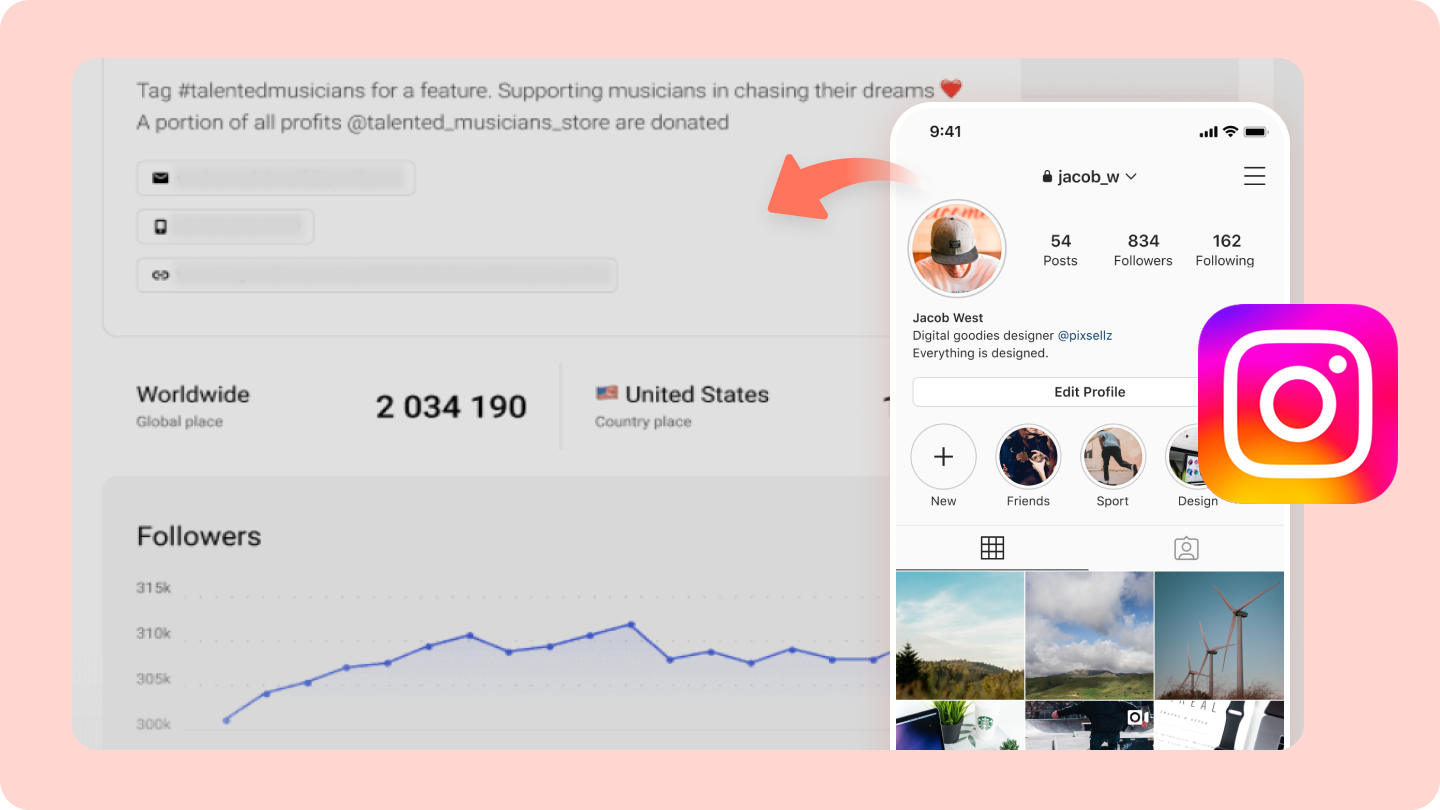 Аналізатор профілю Instagram