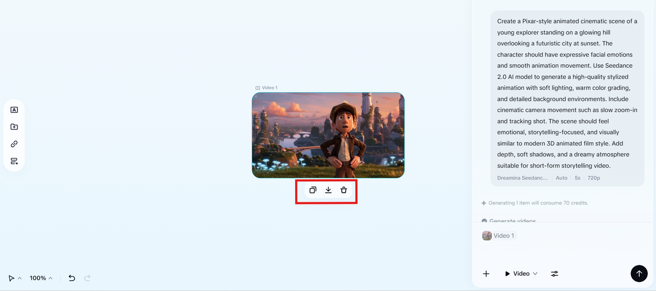 Exporting a Seedance 2.0 AI-generated video from CapCut