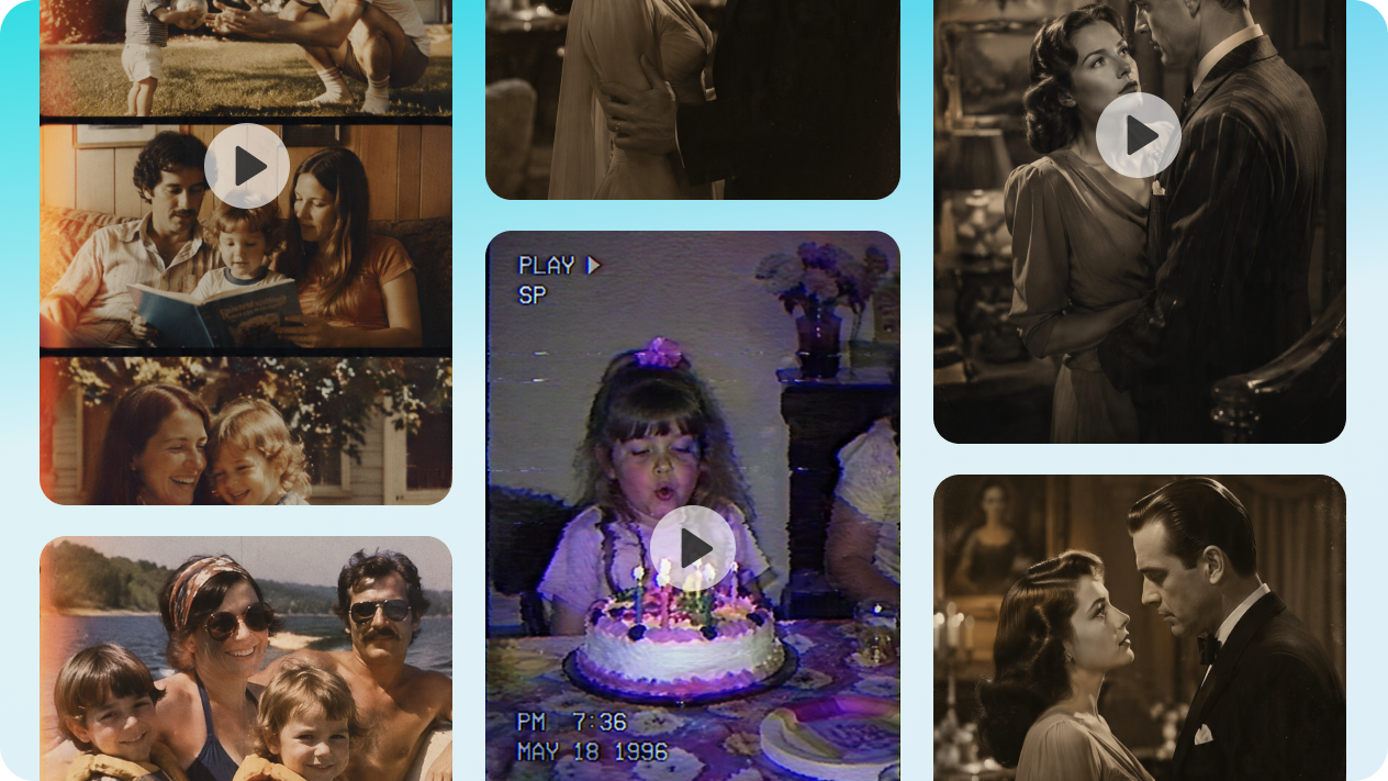 Explore multiple vintage video concepts with AI Agent
