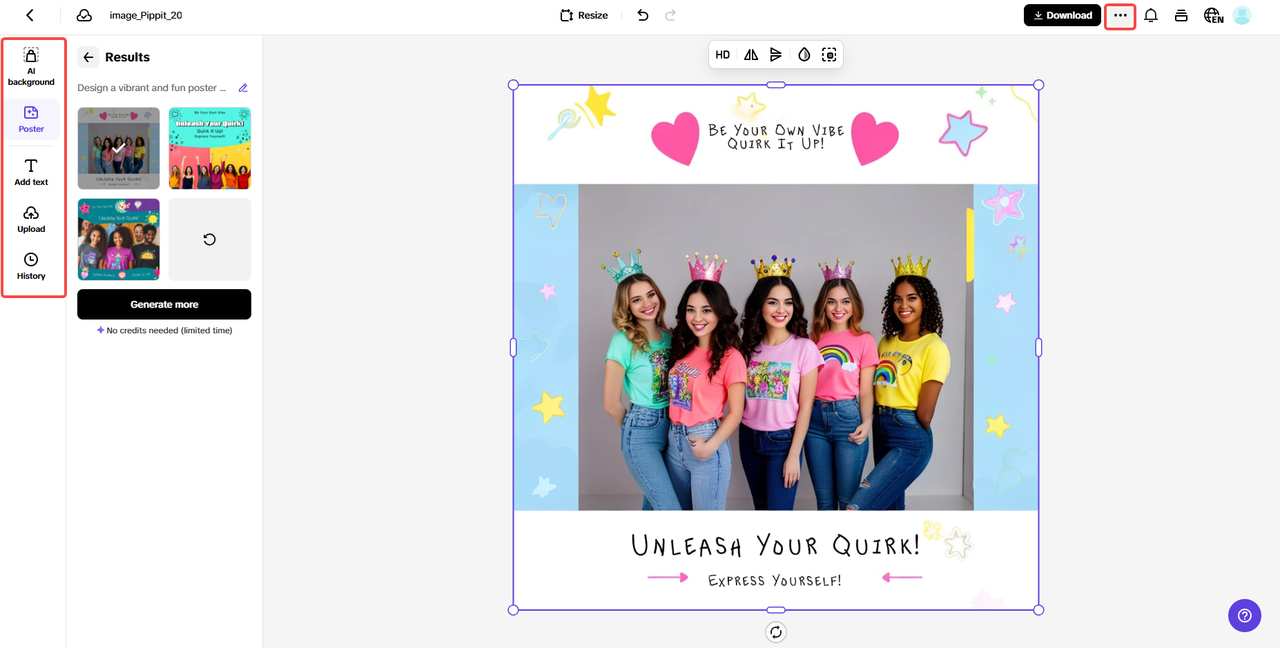 Customize your poster