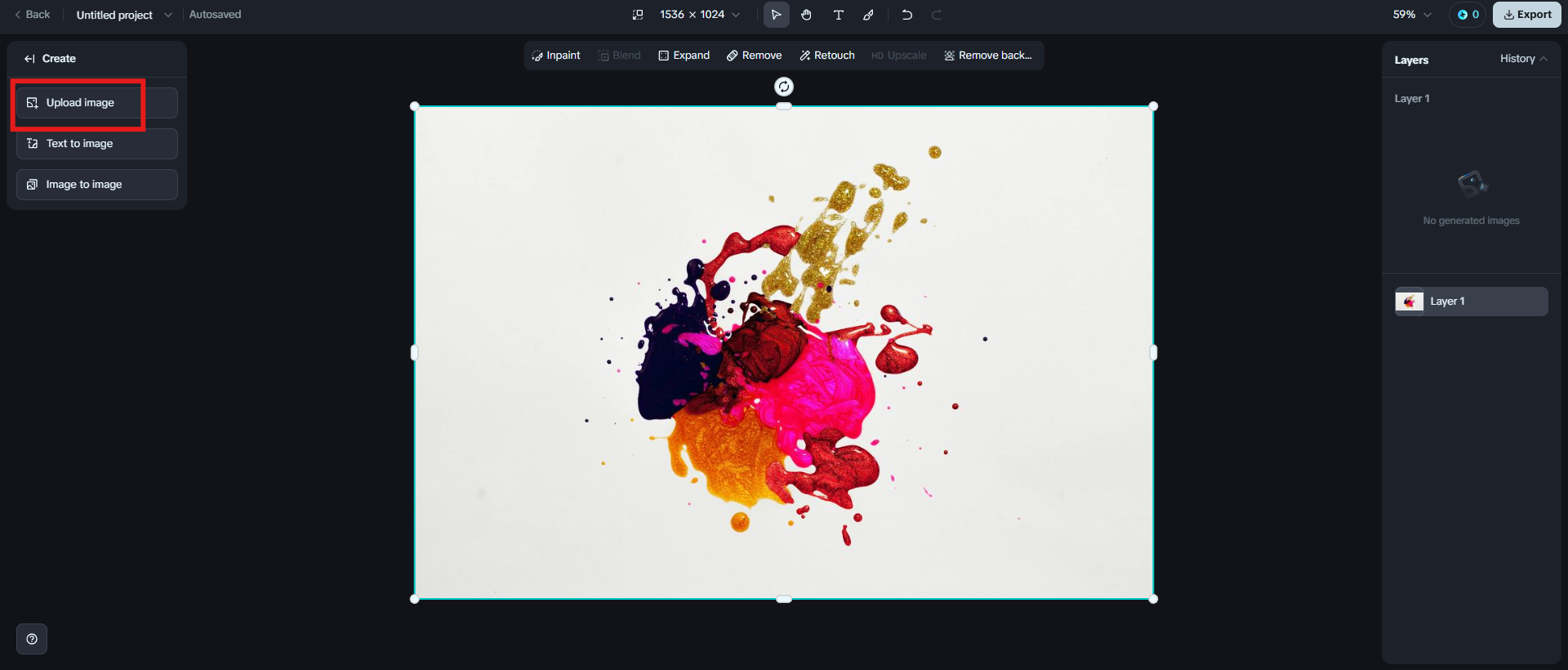 upload an image
