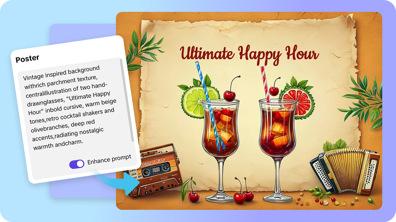 Ad poster and banner creation