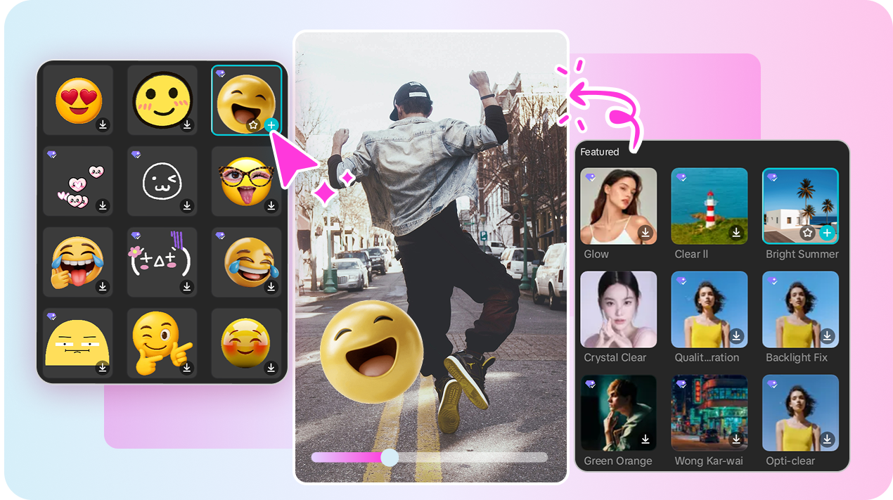  Adicione elementos visuais aos vídeos usando o editor de vídeo TikTok