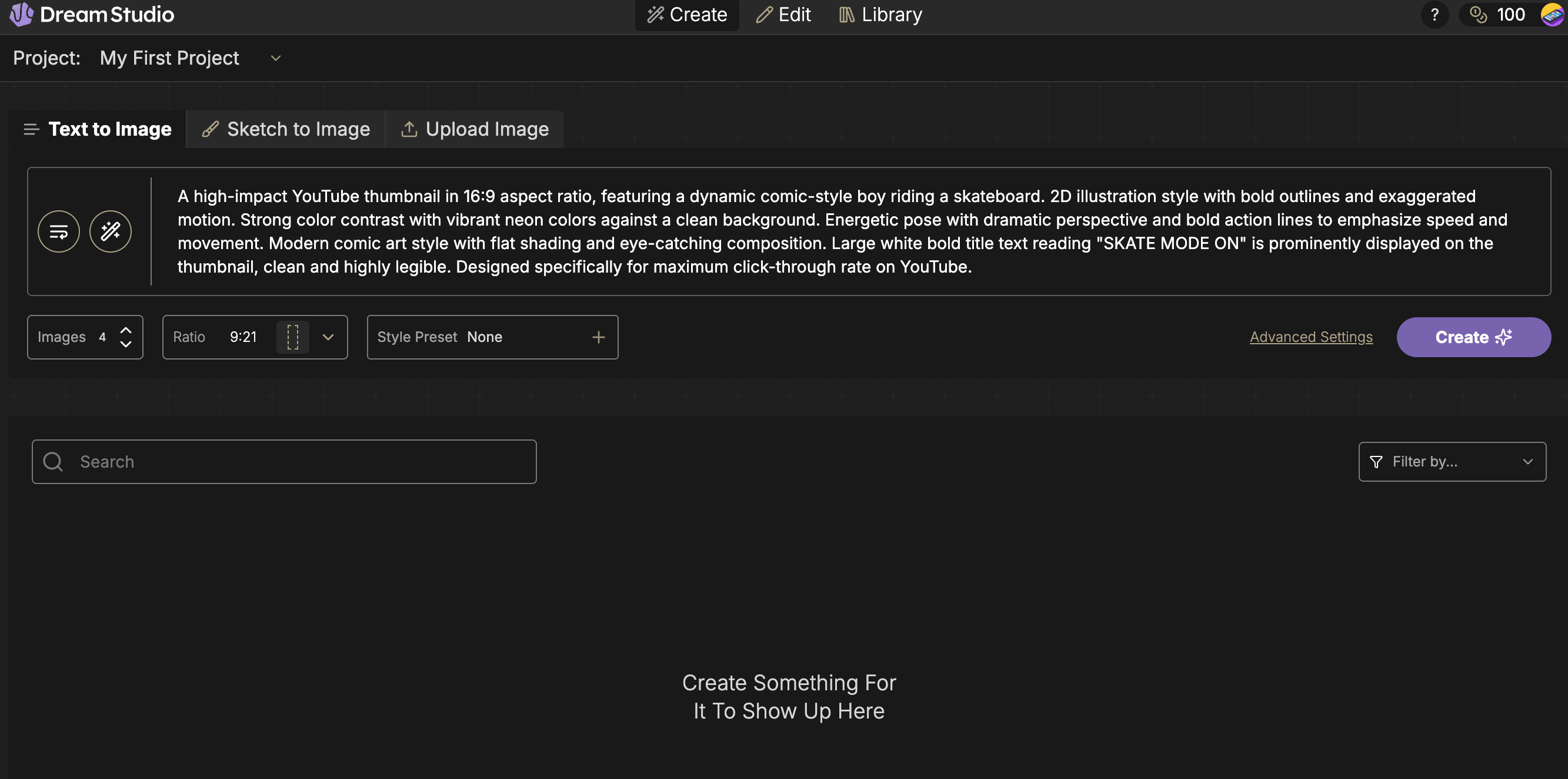 DreamStudio: Text to Image