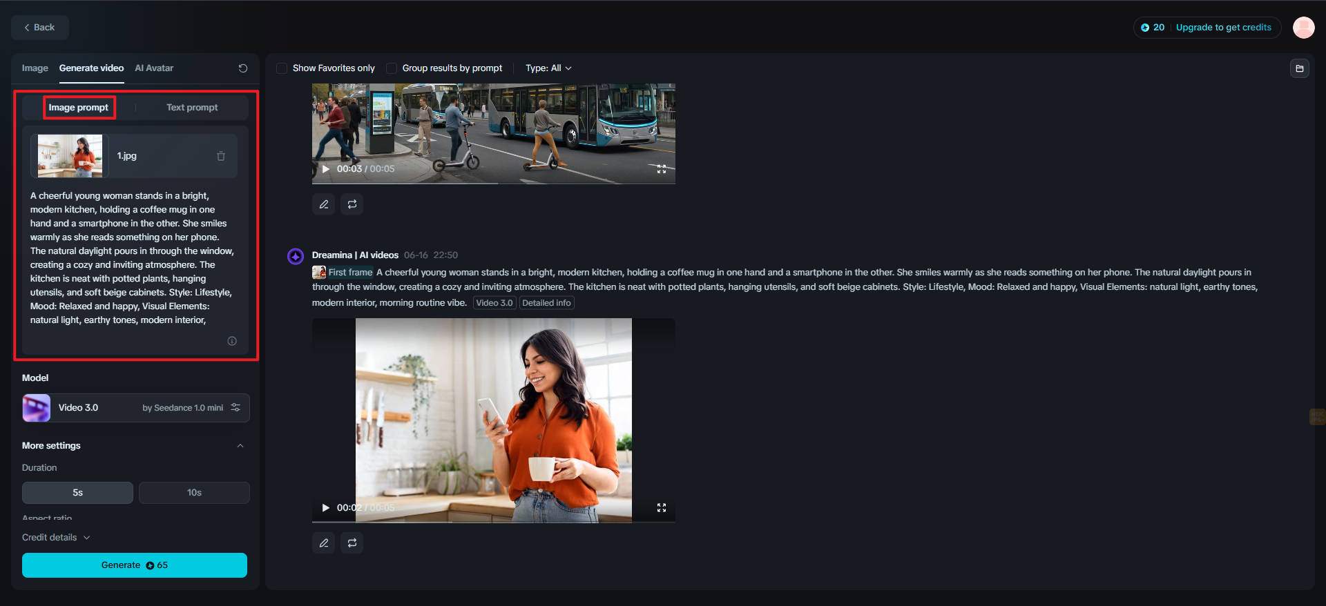 Image to video