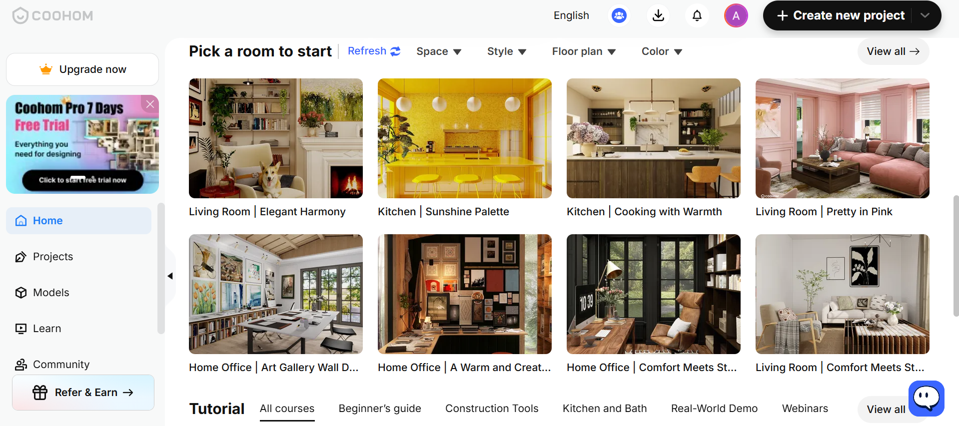 Coohom kitchen design generator
