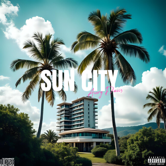 Sun City trees and palm building