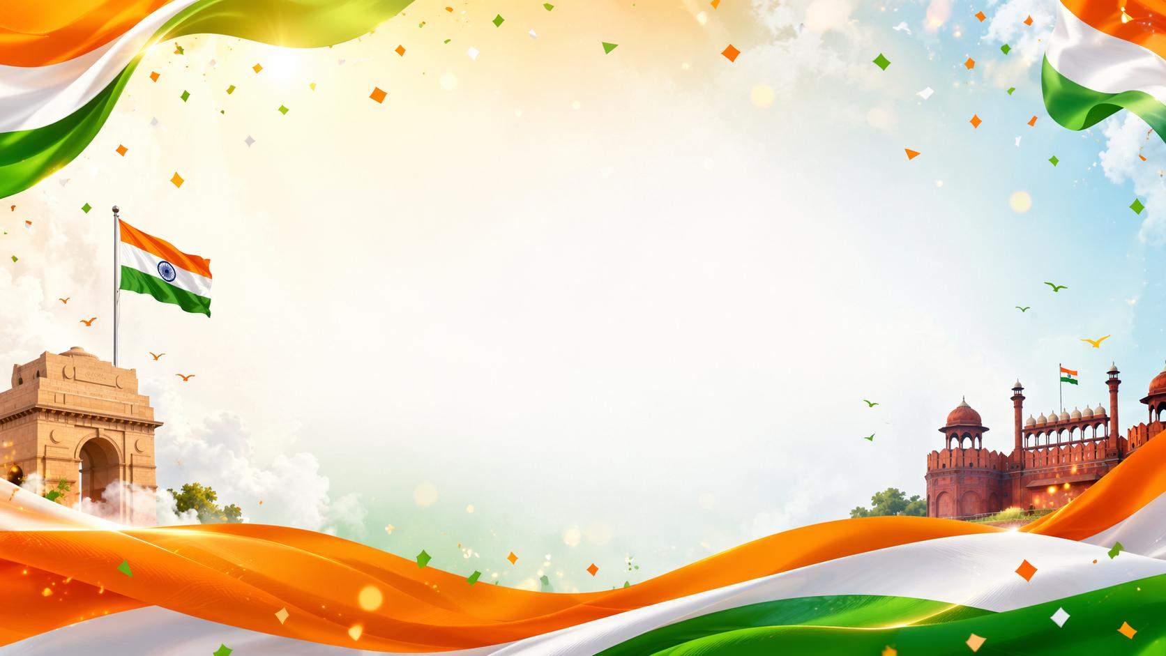 Dreamina 15 agosto Independence Day richiede la scheda 4: Banner sociale festivo