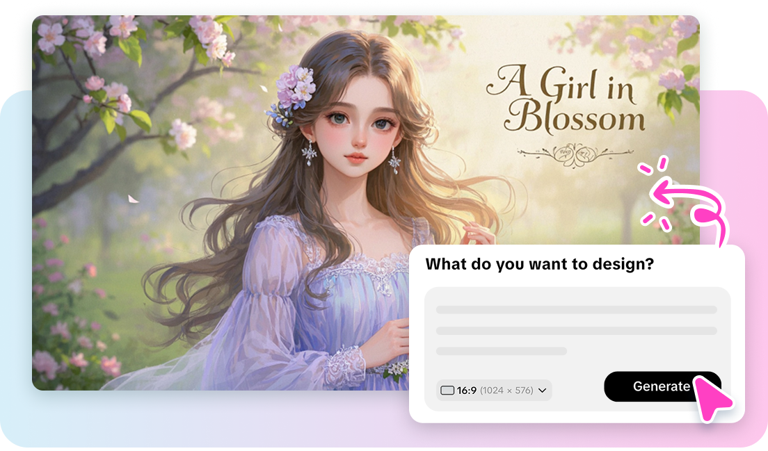 Boundless creation from text to cartoon images