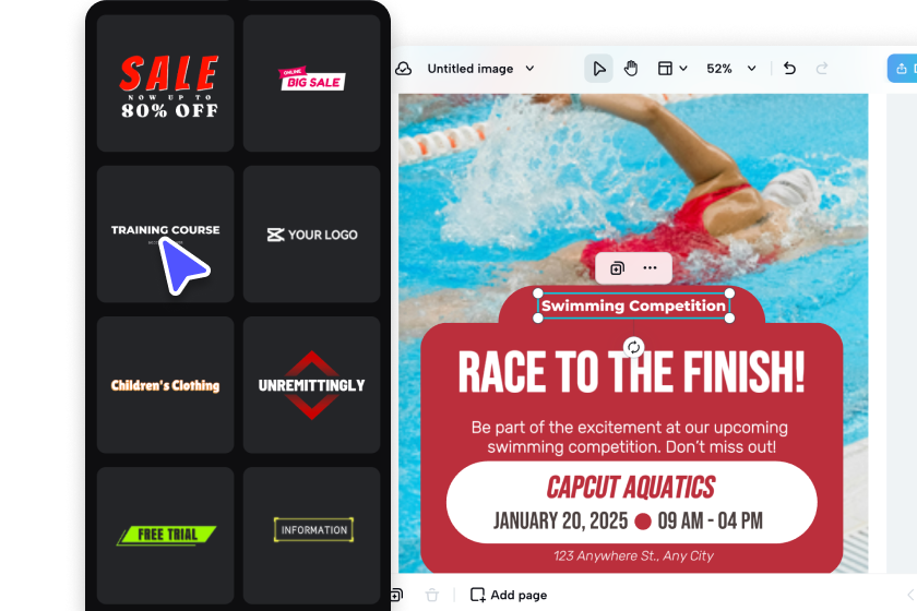 Customize with text, color & images