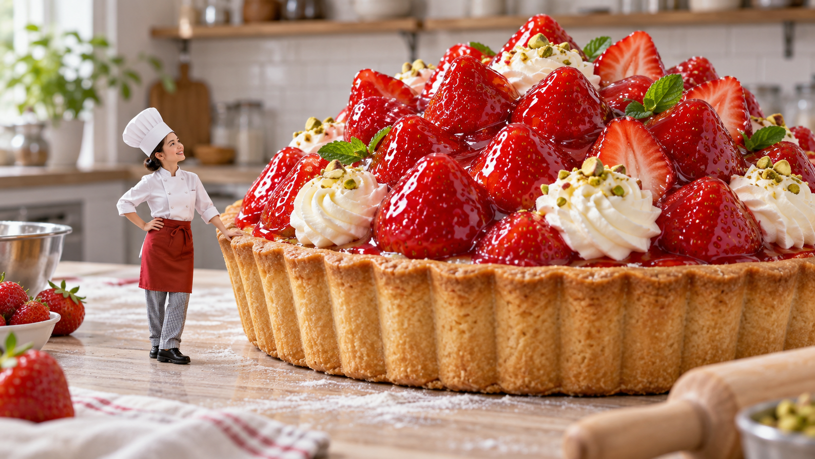 viral image generator: Tiny Chef Big Dessert