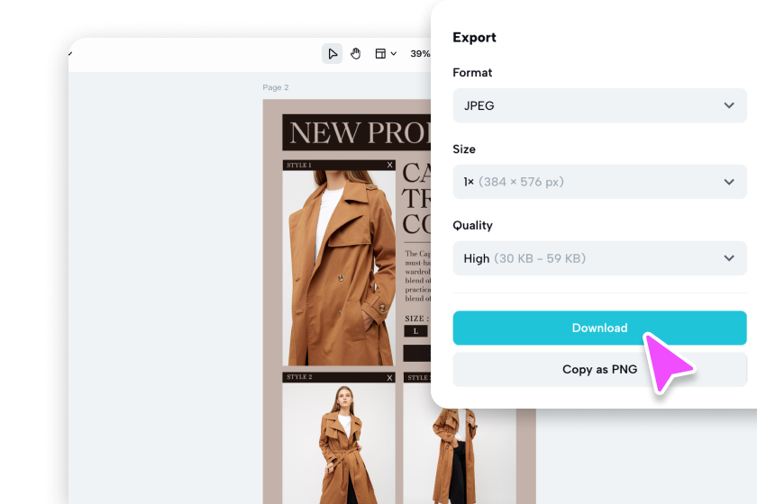 Export and upload Etsy banner 
