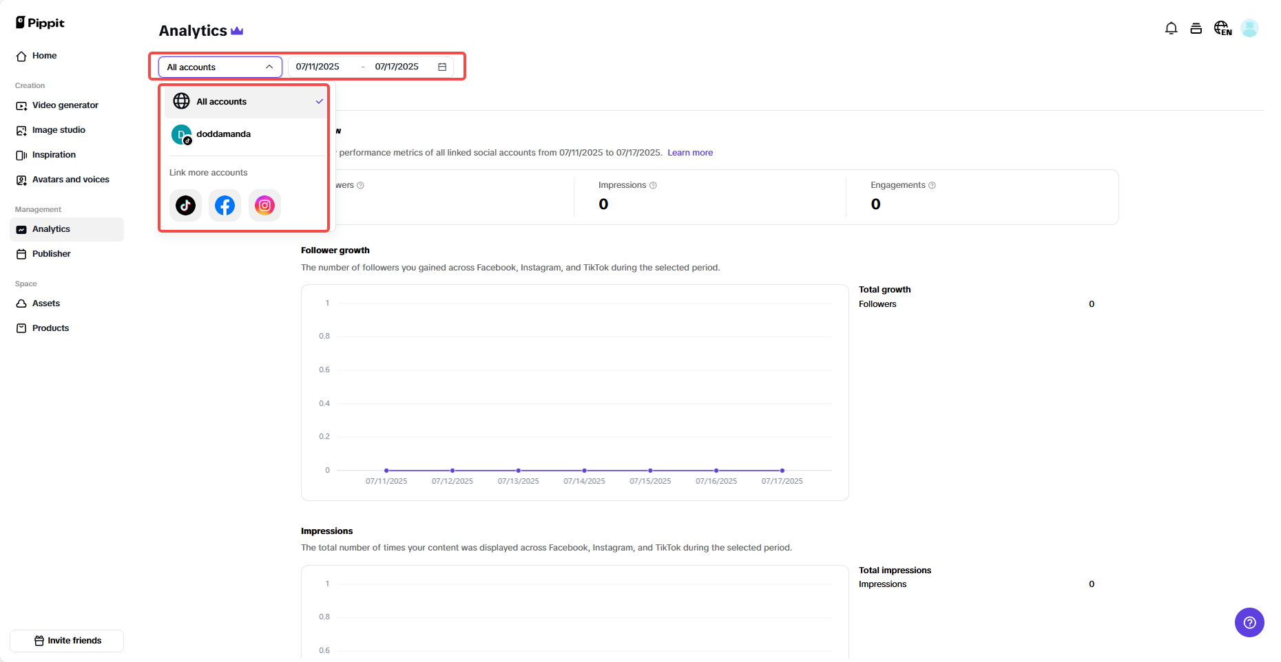 Quickly switch your account