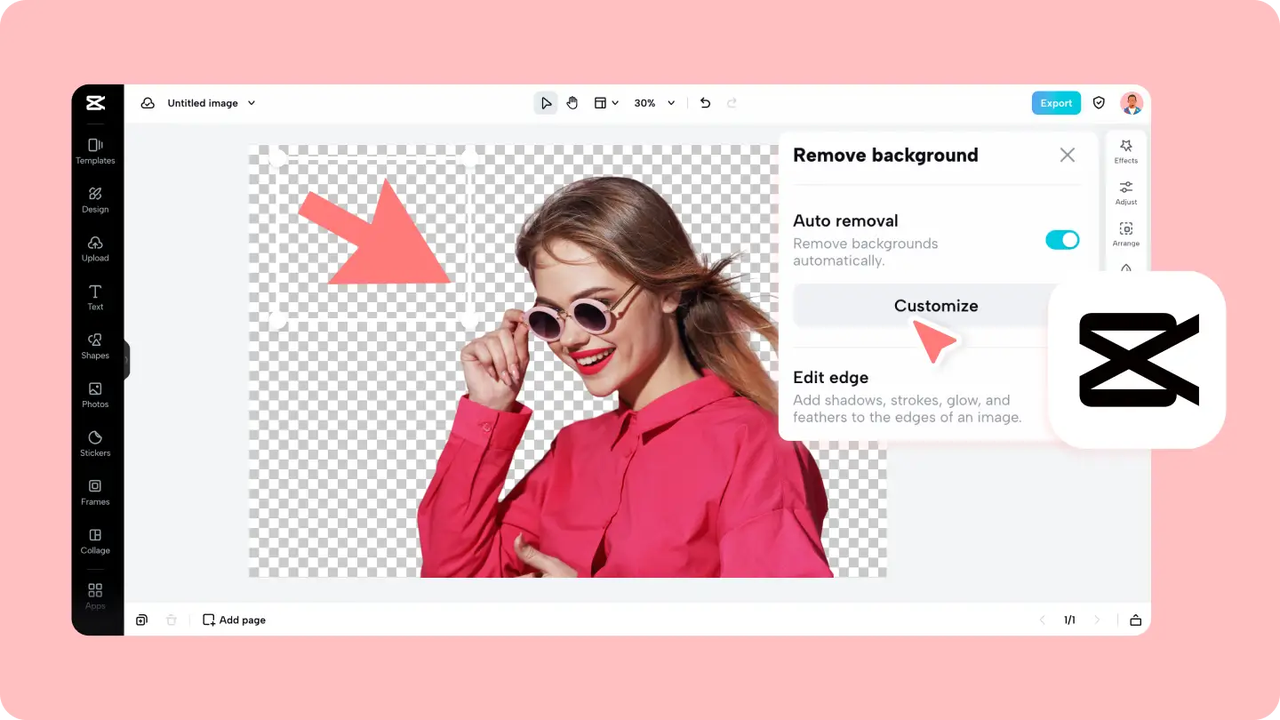 Remova o Fundo de Imagens Online com CapCut