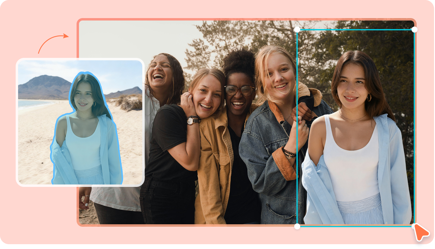 add a person to a photo