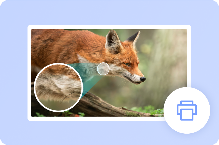 Make photos look sharp on screen or print