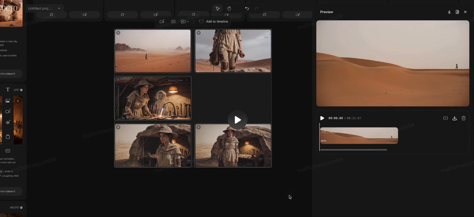 Integrated editing and timeline system